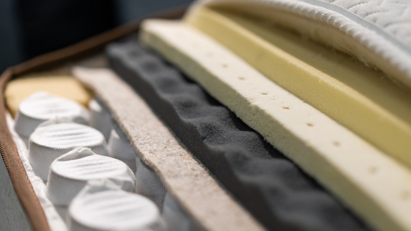 Couches d'un matelas